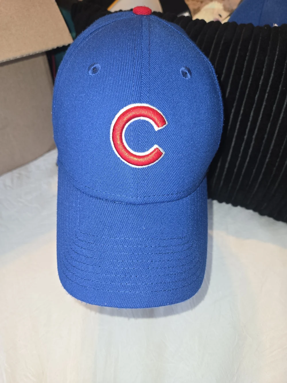 Chicago Cubs 2016 World Series Champions New Era 39THIRTY Hat M/L MLB Blue